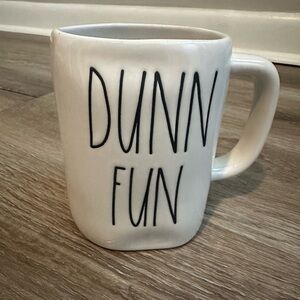 Rae Dunn Fun White Ceramic Mug